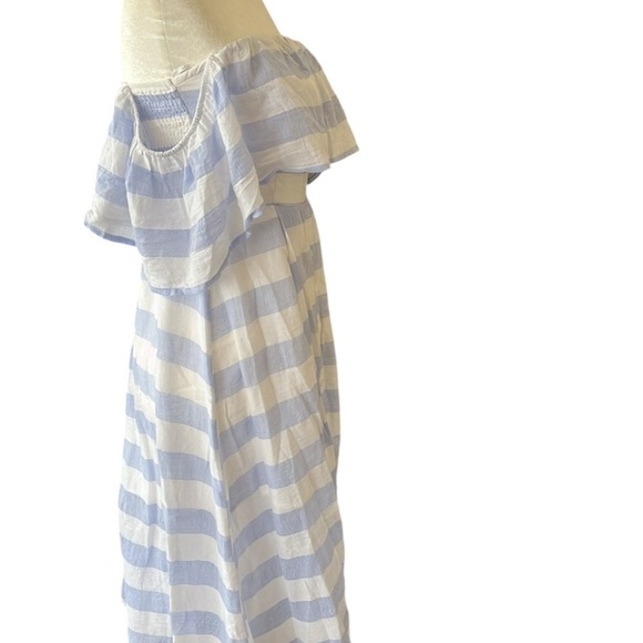 NWT Lulu’s Transatlantic Voyage MIDI Striped Off the Shoulder Dress Size Small - Picture 6 of 8